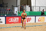 Deutsch: Beachhandball Europameisterschaften 2019 (Beach handball Euro); Tag 2: 3. Juli 2019 – Frauen, Vorrunde Gruppe D, Ukraine-Deutschland 2:0 (23:22, 32:24) English: Beach handball Euro; Day 2: 3 July 2019 – Women Preliminary Round Group D – Ukraine-Germany 2:0 (23:22, 32:24)