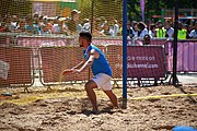 Deutsch: Beachhandball bei den Olympischen Jugendspielen 2018 in Buenos Aires; Tag 7, 13. Oktober 2018; Jungen, Halbfinale – Spanien-Kroatien 2:1 English: Beach handball at the 2018 Summer Youth Olympics in Buenos Aires at 13 October 2018 – Boys Semifinal – Spain-Croatia 2:1 Español: Handball de playa en los Juegos Olimpicos de la Juventud Buenos Aires 2018 en 13 de octubre de 2018 – Semifinales de chicos - España-Croacia 2:1