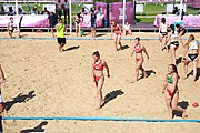 Deutsch: Beachhandball bei den Olympischen Jugendspielen 2018; Tag 3, 9. Oktober 2018; Mädchen, Vorrunde, Gruppe A - Kroatien-Ungarn 0:2 English: Beach handball at the 2018 Summer Youth Olympics at 9 October 2018 – Girls Preliminary Round Group A‎ – Croatia-Hungary 0:2