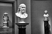 Jean-Antoine Houdon, Bust of Benjamin Franklin, 1779 (marble)[6]