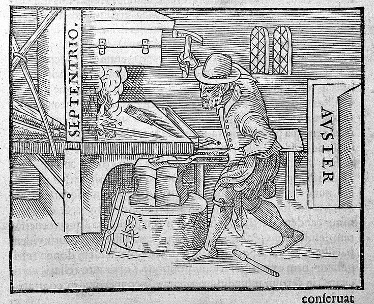 File:Blacksmith at the anvil. Wellcome L0005875.jpg