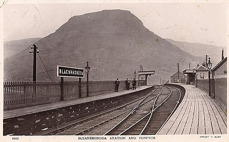 Blaenrhondda railway station (postcard)