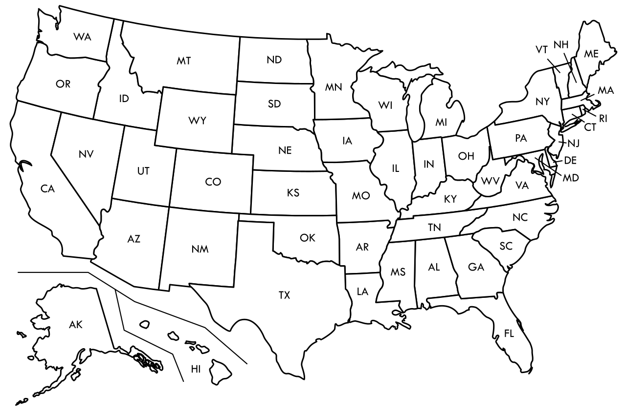 labeled us map black and white File Blank Us Map Borders Labels Svg Wikipedia labeled us map black and white