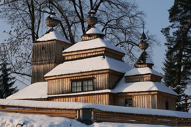 Wooden church in Bodružal in Slovakia