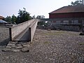 Architectural detail, bridge at w:no:Hedmarksmuseet in w:en:Hamar, w:en:Norway.