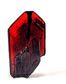 Cherry-red brookite[4]