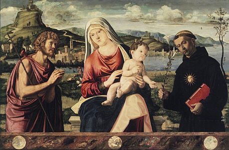 Madonna col Bambino ed i santi Giovanni Battista e Nicola da Tolentino, Brooklyn Museum, New York