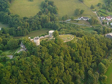 Burg Blankenberg Hennef Luftbild