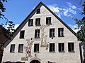 Das Buxheimer Haus in Memmingen am Martin-Luther-Platz vor der St. Martinskirche