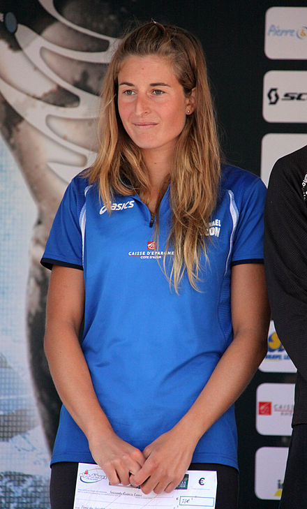 Camille Donat among the top ten female triathletes at Alpe d'Huez, 2010. Camille Donat 3.jpg