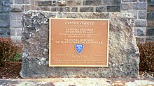 The Canton Viaduct commemorative plaque.