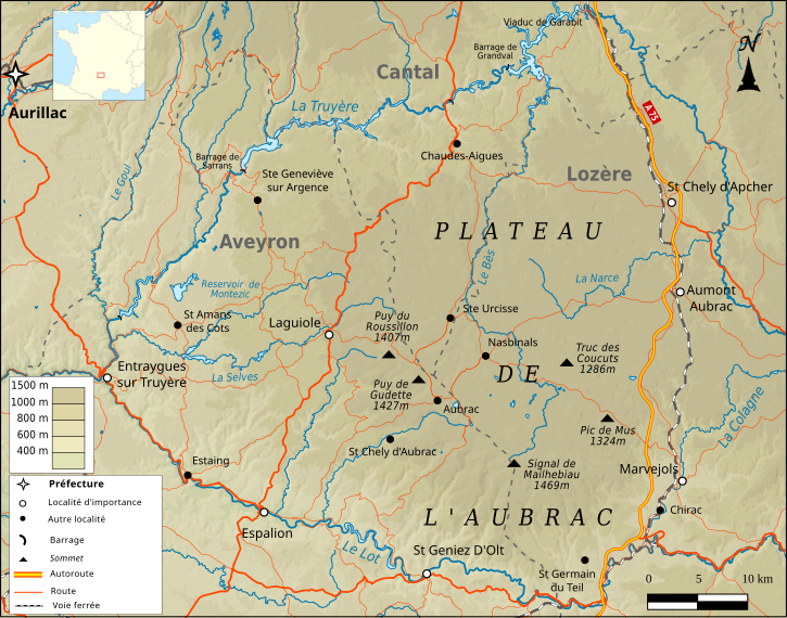 carte de l aubrac