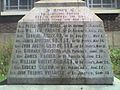 Inscription on the Celtic cross