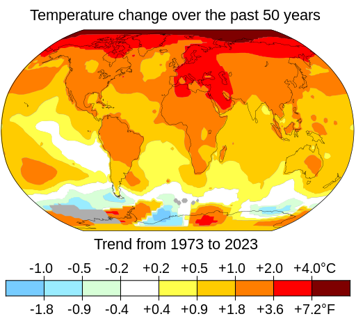  Change in Average Temperature With Fahrenheit 