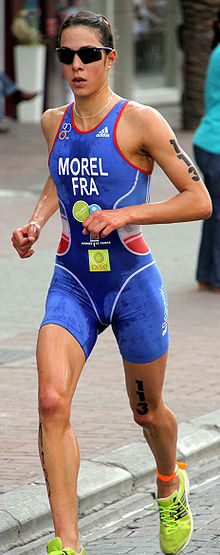 Morel still 40 seconds ahead of the rest of the field in Alanya, 2009. Charlotte Morel 7.jpg