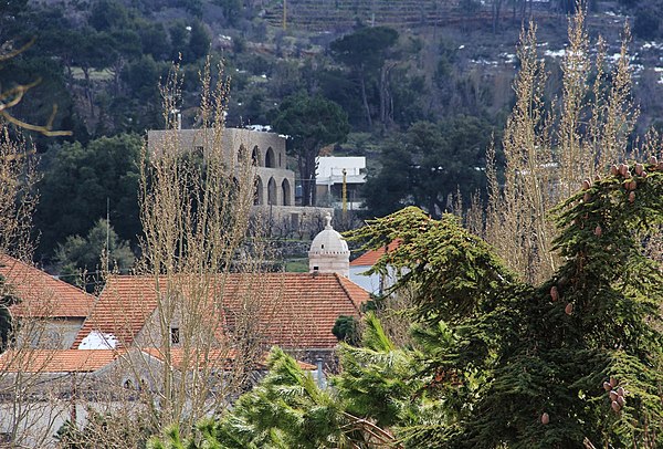 Christian Church and Druze Khalwa in Shuf Mountains.