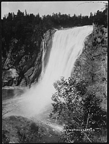 Montmorency Falls în jurul anului 1900