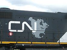 The "CN North America" logo that was used from 1993 to 1995, before the plain "CN" logo was reinstated Cn7402.JPG