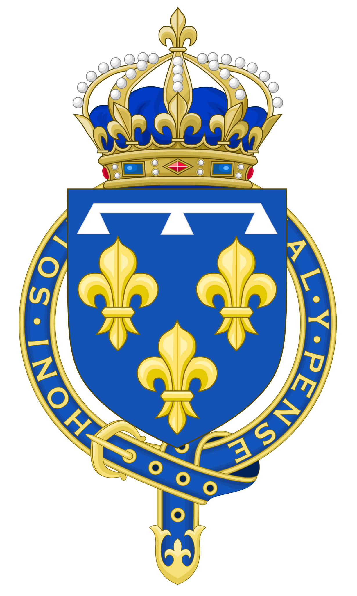 File:Coat of Arms of Louis-Philippe I, King of French as Knight of