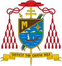 Znak preláta maior Roberta kardinála Saraha, který byl arcibiskupem Conakry