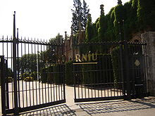 The entrance gate to the domains of the Codorniu Winery, Spain Codorniu - Gate 1.jpg