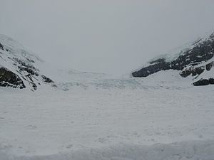 Sur le glacier Athabasca