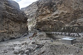 Confluence of the Spiti (left) with the Satluj (right) near Khab