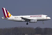Airbus A319 de Germanwings, dans la livrée actuelle.