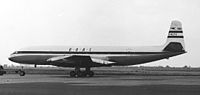 Comet 1 of the BOAC at London Heathrow Airport