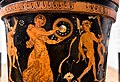 Darius Painter - RVAp 18-61 - Dionysos with satyrs and maenads - Greeks fighting Oscans - Berlin AS F 3264 - 23