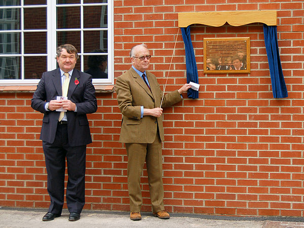 Opening of the relocated senior day boy houses in November 2005, hosted by ex-headmaster Stewart Roberts and ex-governor J.P.G. Wathen.