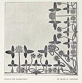 1898年に美術雑誌『ステューディオ』に掲載された作品の図
