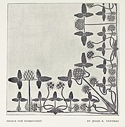 Design for embroidery by Jessie Newbery