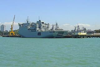 Canterbury berthed at the base. Devonport Naval Base.JPG