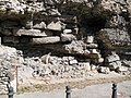 Base de la muraille gallo-romaine en matériaux de réemploi (boulevard du Cagnard)