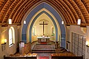 Village church Borgsdorf Hohen Neuendorf choir and apse.jpg