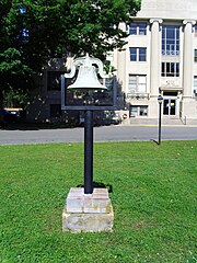 Bell on courthouse grounds