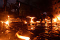 Dynamivska str barricades on fire. Euromaidan Protests. Events of Jan 19, 2014-8