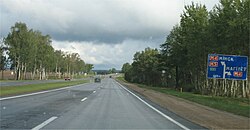 E271 ie M5 highway Minsk region Belarus.jpg