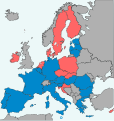 Europeisk skilsmässalag Anslutna EU-medlemmar håller på att ratificeras Icke-anslutna EU-medlemmar