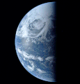 Earth viewed from Apollo 13