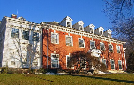 The Scarborough School at the Edward Harden Mansion in Sleepy Hollow, New York, listed on the National Register of Historic Places as the site of the first American Montessori school in 1911