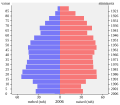 Eesti: Eesti rahvastiku püramiid 01.01.2006 English: Population pyramide of Estonia 2006