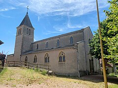 Église Saint-Hippolyte de Colombier-en-Brionnais en Saône-et-Loire.