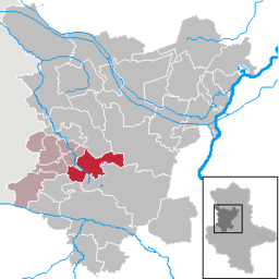 Läget för kommunen Eilsleben i Landkreis Börde
