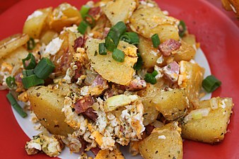 Eingeschnittene Klöße - roasted potato dumplings