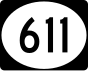 Mississippi Highway 611 marker