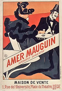Amer Mauguin, 1896 (Lithographie en couleurs ; Inv. Renardy nº B-2 ; 83 × 56 cm), Paris, Bibliothèque nationale de France