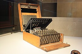 Máquina Enigma en el Museo del Espionaje