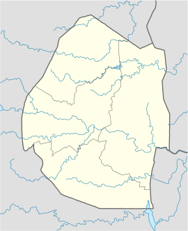 Lobamba na karti Esvatinija